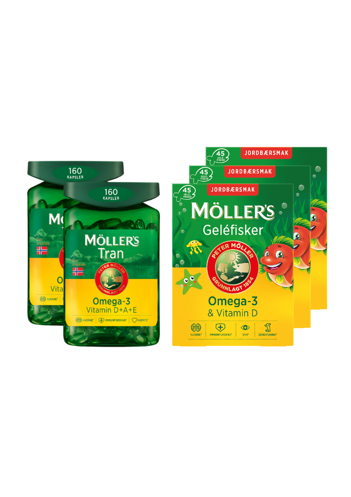 Omega-3 pakke Jordbær