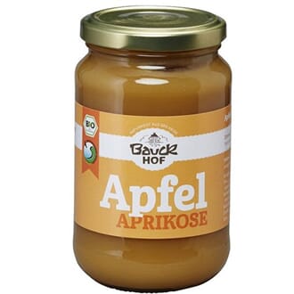 Bauck eple og aprikosmos 360 gr