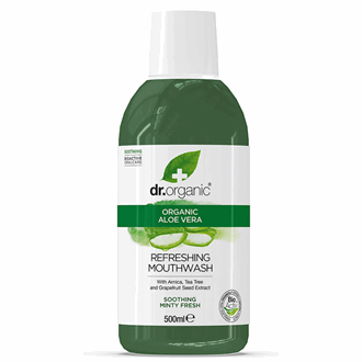 Dr Organic aloe vera mouthwash 500 ml