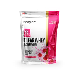 Bodylab clear whey raspberry rush 500 g