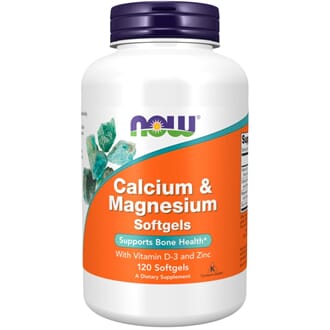 Now kalsium-magnesium + D3 + sink 120 kapsler