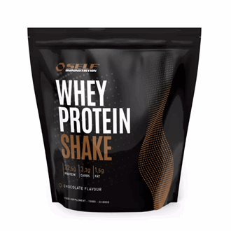 Self whey shake 1kg zip bag sjokolade