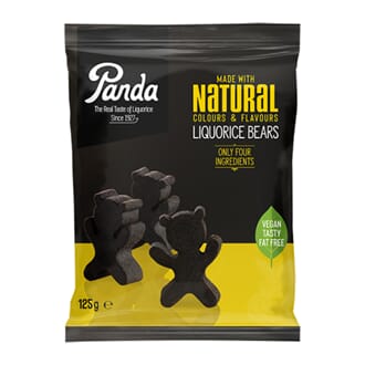 Panda soft liquorice bears 125 gr