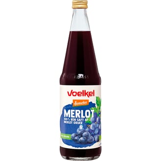 Voelkel økologisk rød merlot druesaft 0,7 L
