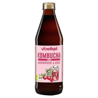 Voelkel økologisk kirsebær & mint kombucha 0,33 L