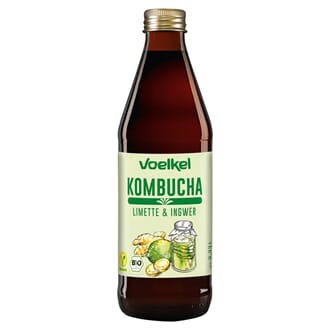 Voelkel økologisk lime & ingefær kombucha 0,33 L