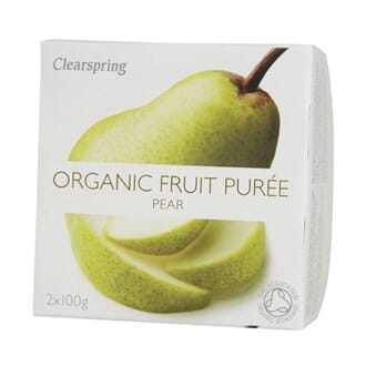 Clearspring økologisk fruktpuré pære 2 x 100 g