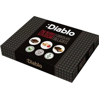Diablo chocolate delights box with stevia 115 g
