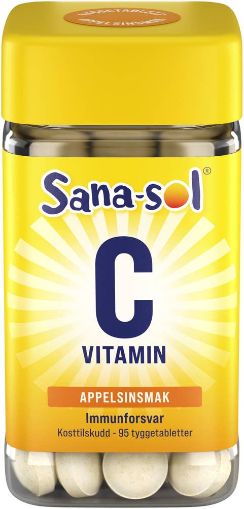 C-vitamin 200mg 95 stk, Sana-Sol