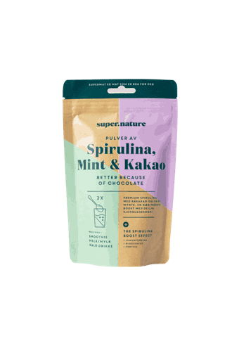 Supernature Spirulina Med Mint & Kakao 315gr
