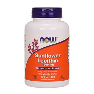 Now sunflower lecithin 1200 mg 100 kaps