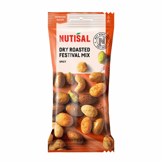 Nutisal nøtter festival mix spicy 60 gr